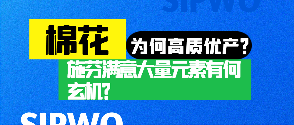 棉花憑啥高產(chǎn)優(yōu)質(zhì)？施芬滿意大量元素有何玄機(jī)？